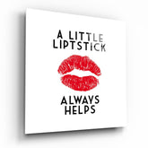 Lipstick Glass Wall Art.